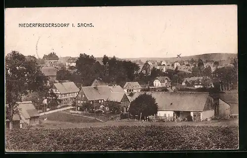 AK Niederfriedersdorf i. Sa., Gesamtansicht