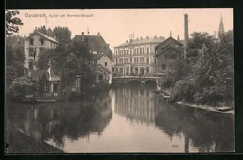 AK Osnabrück, Partie am Herrenteichswall