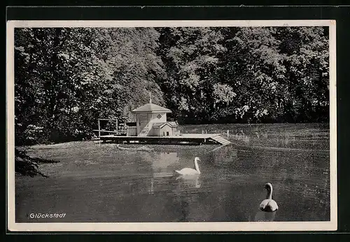AK Glückstadt, am Schwanensee