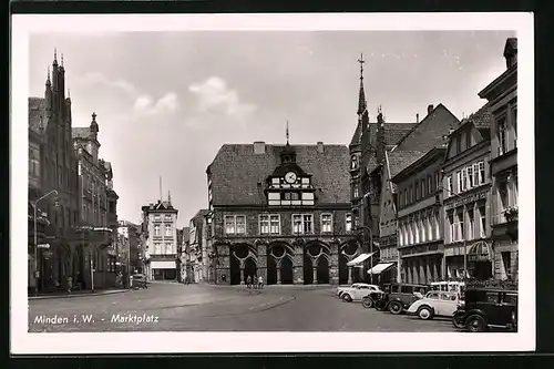 AK Minden i. W., Marktplatz