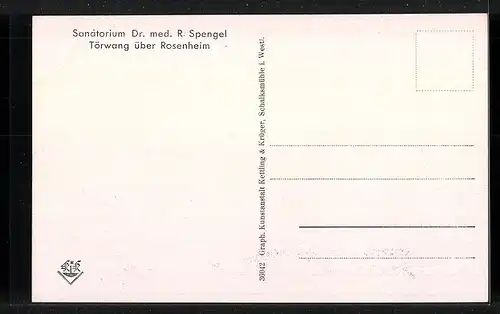 AK Törwang / Rosenheim, Sanatorium Dr. med. R. Spengel