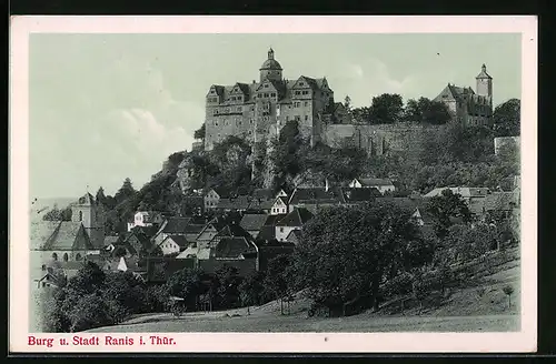 AK Ranis i. Th., Stadt mit Burg