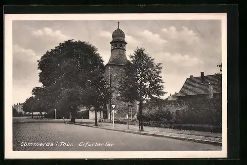 AK Sömmerda i. Thür., Partie am Erfurter Tor