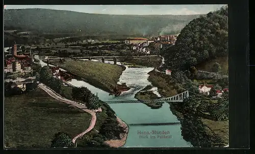 AK Hann.-Münden, Blick ins Fuldatal