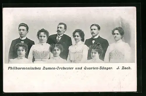 AK Philharmonisches Damen-Orchester und quartett-Sänger