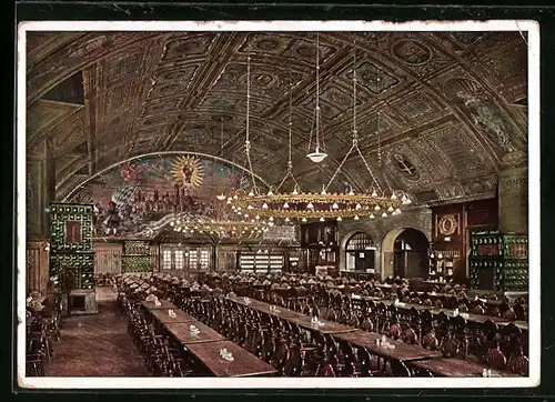 AK München, Gasthaus Hofbräuhaus, Innenansicht