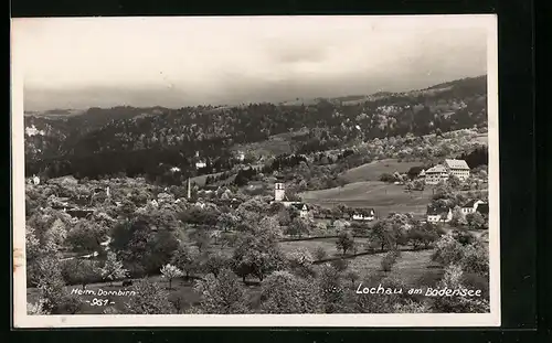 AK Lochau, Blick auf den Ort aus der Vogelschau
