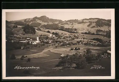 AK Schwarzenberg, Blick auf Ort und Umgebung