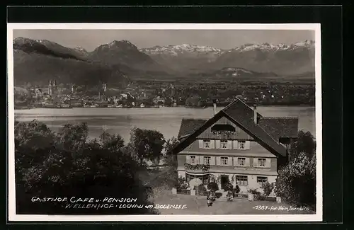 AK Lochau am Bodensee, Gasthof und Cafe Wellenhof