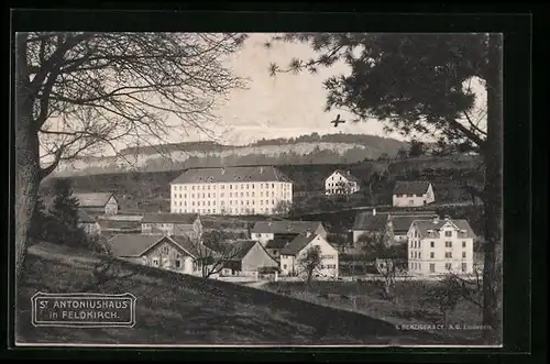 AK Feldkirch, Teilansicht mit St. Antoniushaus