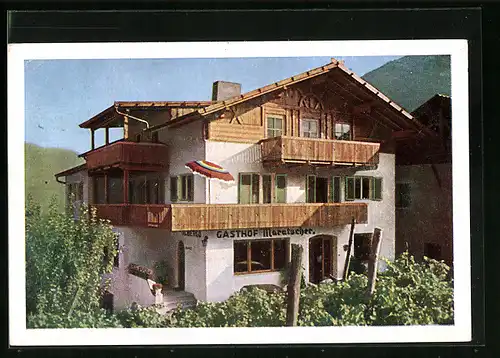 AK Algund bei Meran, Gasthof Pension Maratscher