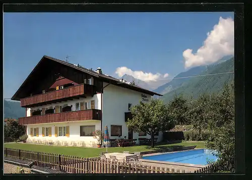 AK Algund bei Meran, Pension Mutspitz mit Swimming Pool