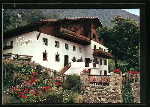 AK Algund bei Meran, Gasthaus Oberlechner