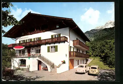 AK Algund bei Meran, Pension Obermaratscher Hof