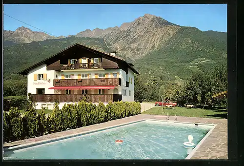 AK Algund bei Meran, Pension Paradies mit Swimming Pool