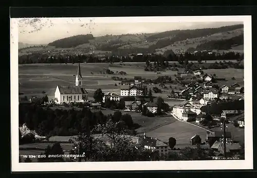 AK Egg, Ortsansicht mit Feldern und Hängen