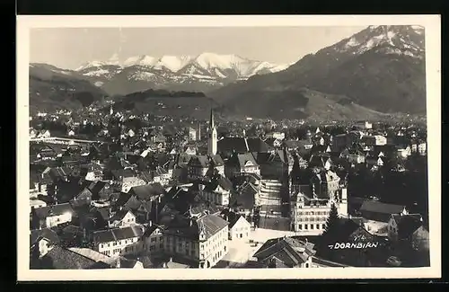AK Dornbirn, Teilansicht aus der Vogelschau