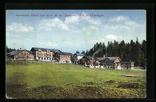 AK Dornbirn, Alpenhotel Bödele - Hotel-Anlagen