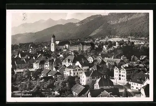 AK Bludenz, Teilansicht mit Bergblick