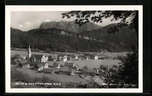 AK Bezau, Gesamtansicht gegen Canisfluh
