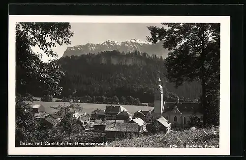 AK Bezau, Teilansicht mit Blick auf Canisfluh