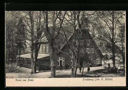 AK Atens, Gasthaus Friedeburg