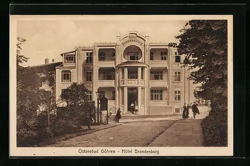 AK Göhren /Ostsee, Hotel Brandenburg