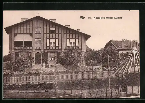 AK Néris-les-Bains, Blick auf eine Villa
