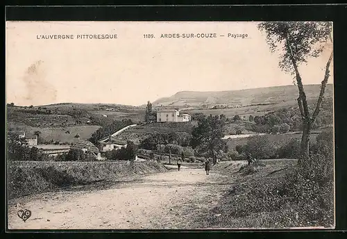 AK Ardes-sur-Couze, Paysage