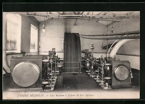 AK Clermont-Ferrand, L`Usine Michelin, Une machine à vapeur de 800 chevaux
