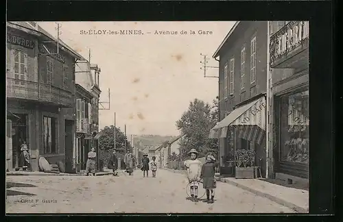 AK Saint-Éloy-les-Mines, Avenue de la Gare