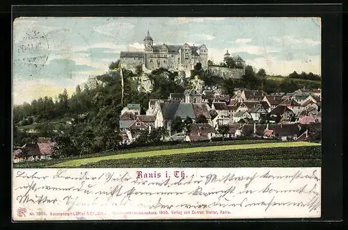 AK Ranis i. Th., Burg im Stadtvild