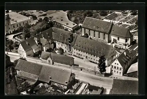 AK Herbrechtingen, Kloster, Evang. Kindergärtnerinnenseminar, Fliegeraufnahme