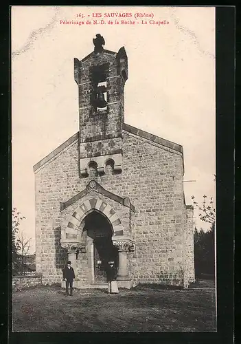 AK Les Sauvages, Pèlerinage de N.-D. de la Roche, La Chapelle