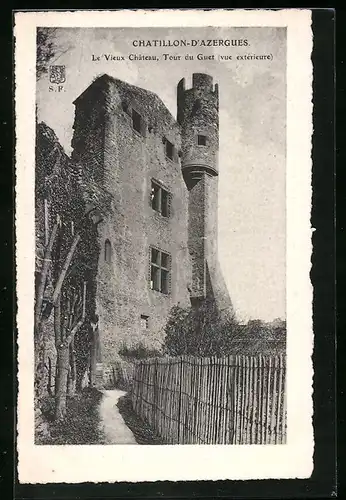 AK Chatillon-d`Azergues, Le Vieux Chateau, Tour du Guet