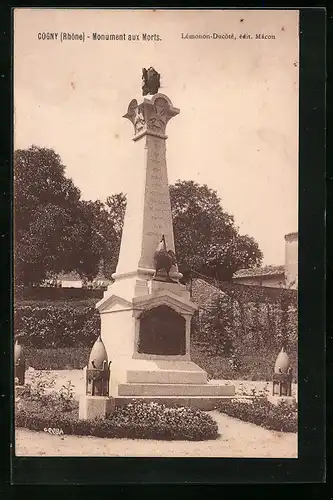 AK Cogny, Monument aux Morts