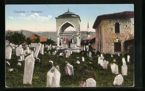 AK Sarajevo, Moschee mit Friedhof