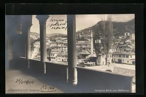 AK Sarajevo, Blick vom Rathause