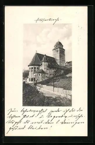 AK Stuttgart, Ansicht der Erlöserkirche