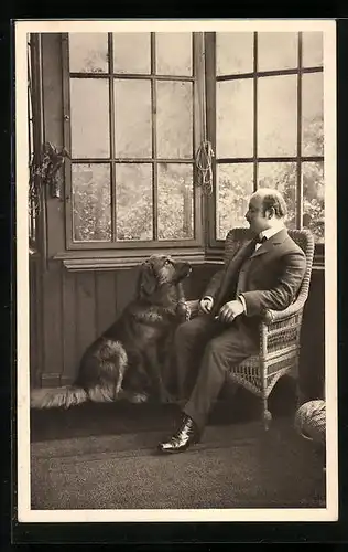 AK Wörishofen, Dr. med. A. Scholz mit Hund