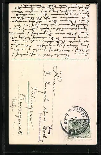 AK Cannstatt, Totalansicht mit Flusspartie