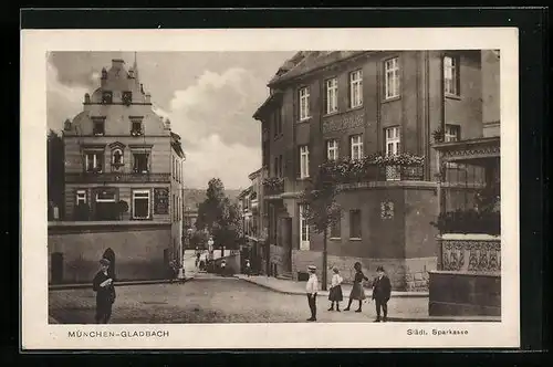 AK München-Gladbach, Städtische Sparkasse
