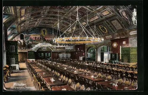 AK München, Hofbräuhaus, Festsaal