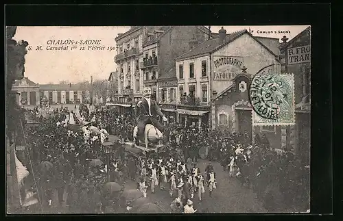 AK Chalon-s-Saone, S. M. Carnaval 1er Février 1907