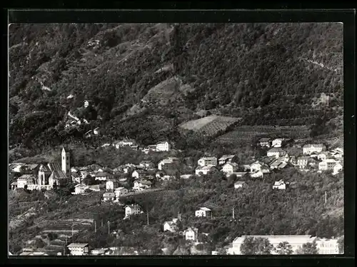 AK Marling bei Meran, Gesamtansicht aus der Vogelschau