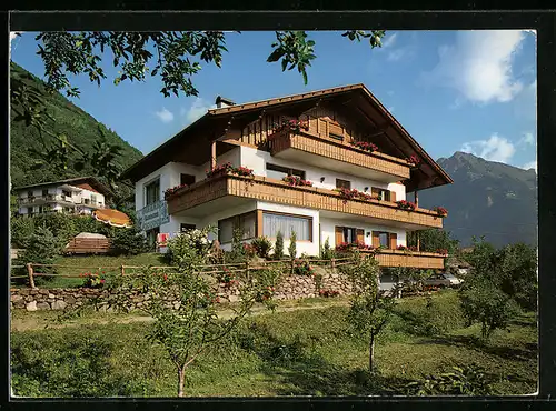 AK Marling bei Meran, Gasthaus Garni Baumann in der Nörderstrasse 1