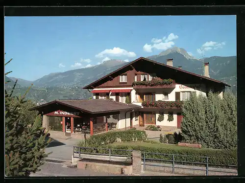 AK Marling bei Meran, Gasthaus Geranienhof in der Franz-Innerhofer-Strasse 16