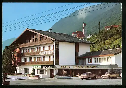 AK Marling bei Meran, Piccolo Hotel Marlinger Hof von der Strasse gesehen