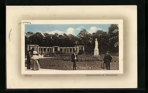 AK Berlin, Rosengarten im Tiergarten