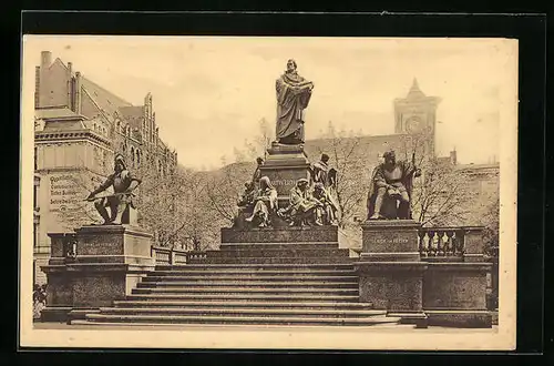 AK Berlin, Neuer Markt - Lutherdenkmal
